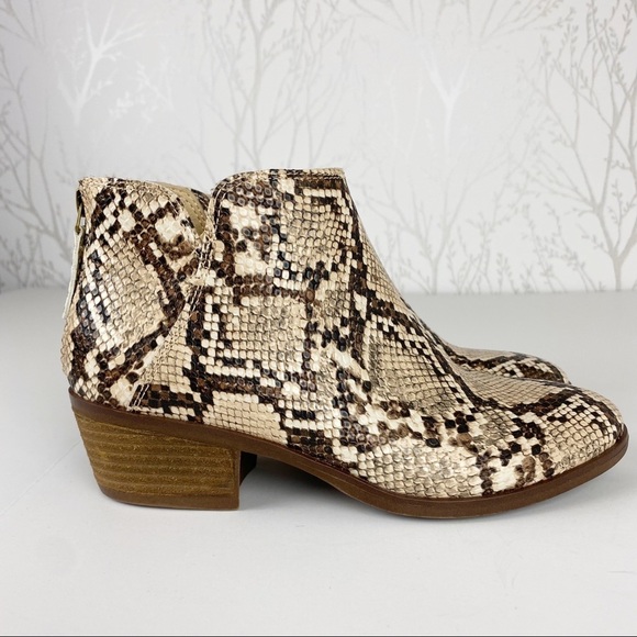 MICHAEL by MICHAEL SHANNON Nadya Reptile Snakeskin Print Bootie Boots 6 - Picture 2 of 11